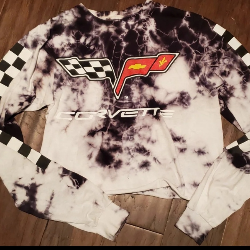 Trendy Tie Dye Corvette Crop Top